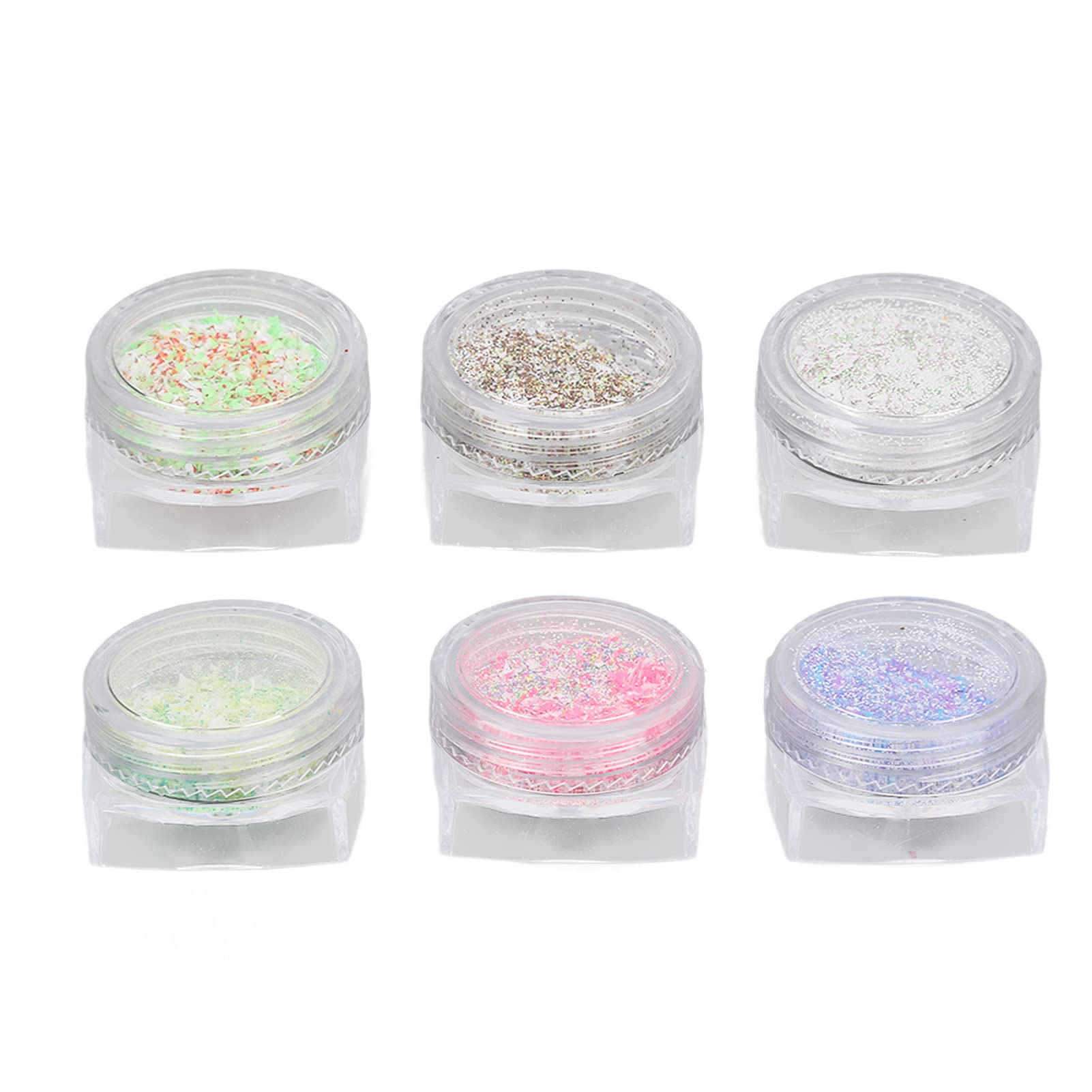 Ubersweet® Mixed Color Fine Nail Art Glitter Powder - Professional Salon Quality Nail Glitter for Manicure, Pedicure, DIY Nail Designs & Acrylic Nail Art - Perfect for Parties, Weddings & Special Occasions