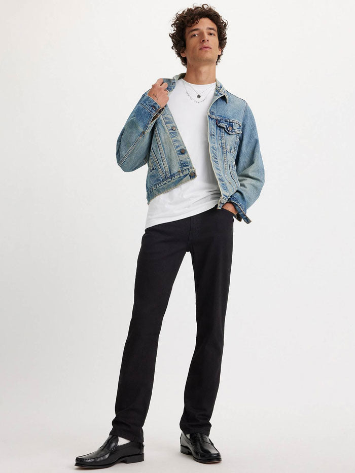Levi's Men's 511 Slim Fit Stretch Jeans in Native Cali Black - Comfortable Slim Tapered Denim Pants for Casual Wear & Office Outfits