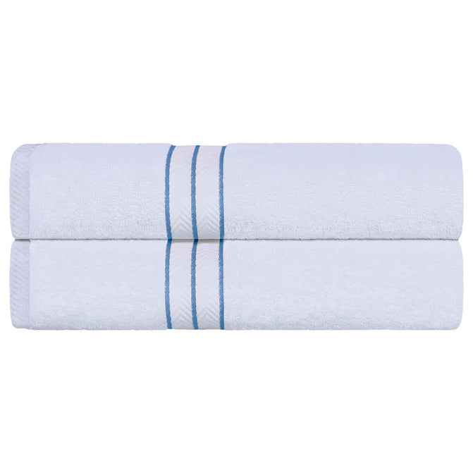 Premium Turkish Cotton Ultra Plush 2-Piece Bath Towel Set - Super Absorbent & Soft Luxury Bath Sheets for Spa, Hotel & Home Use
