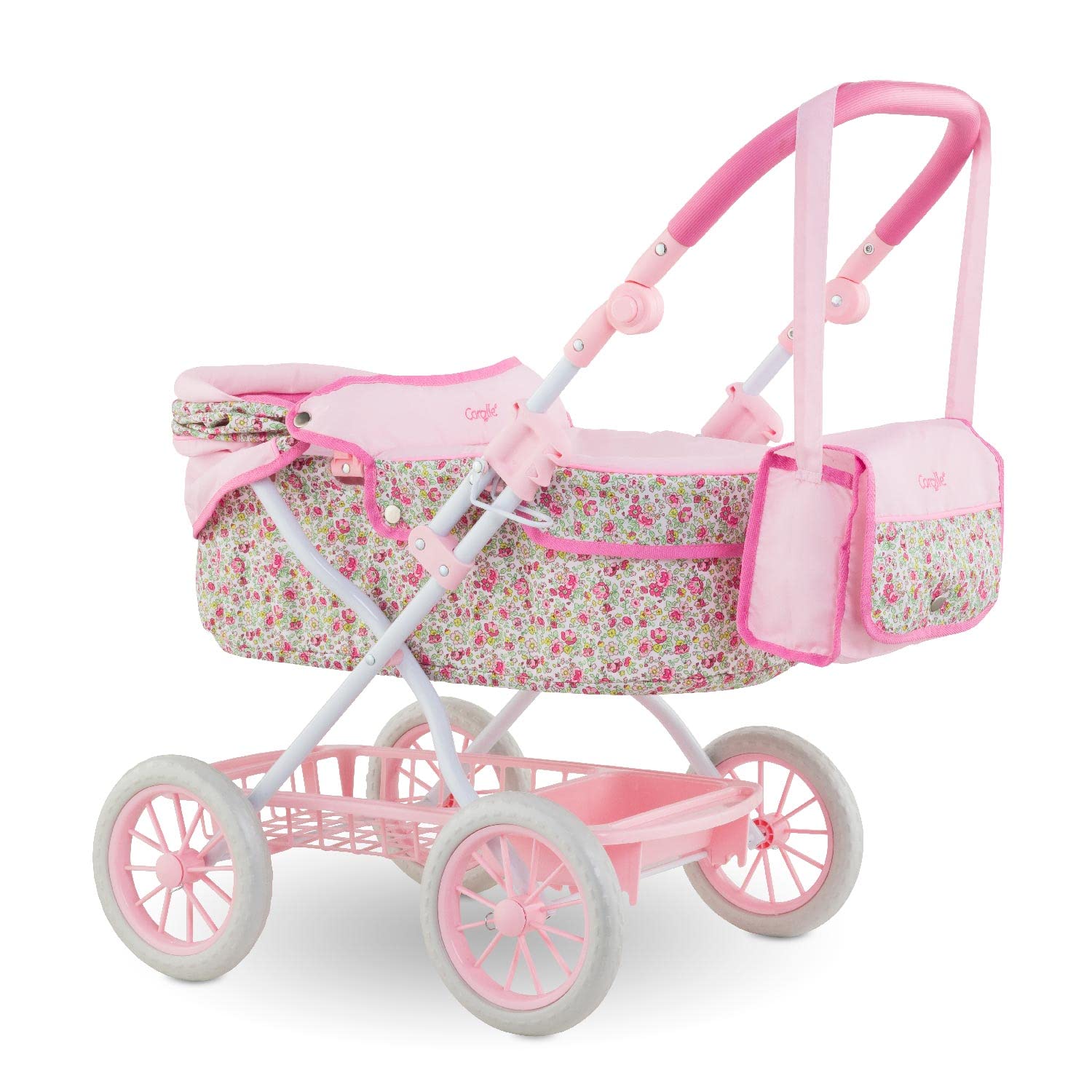 Corolle Mon Grand Poupon Doll Stroller - Adjustable Handle & Foldable Design for 14