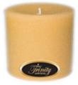 Trinity Candle Factory - Premium Leather Scented Pillar Candle - 3x3 Inches - Handmade Soy Wax Candle for Home Decor, Romantic Ambiance & Gift Giving