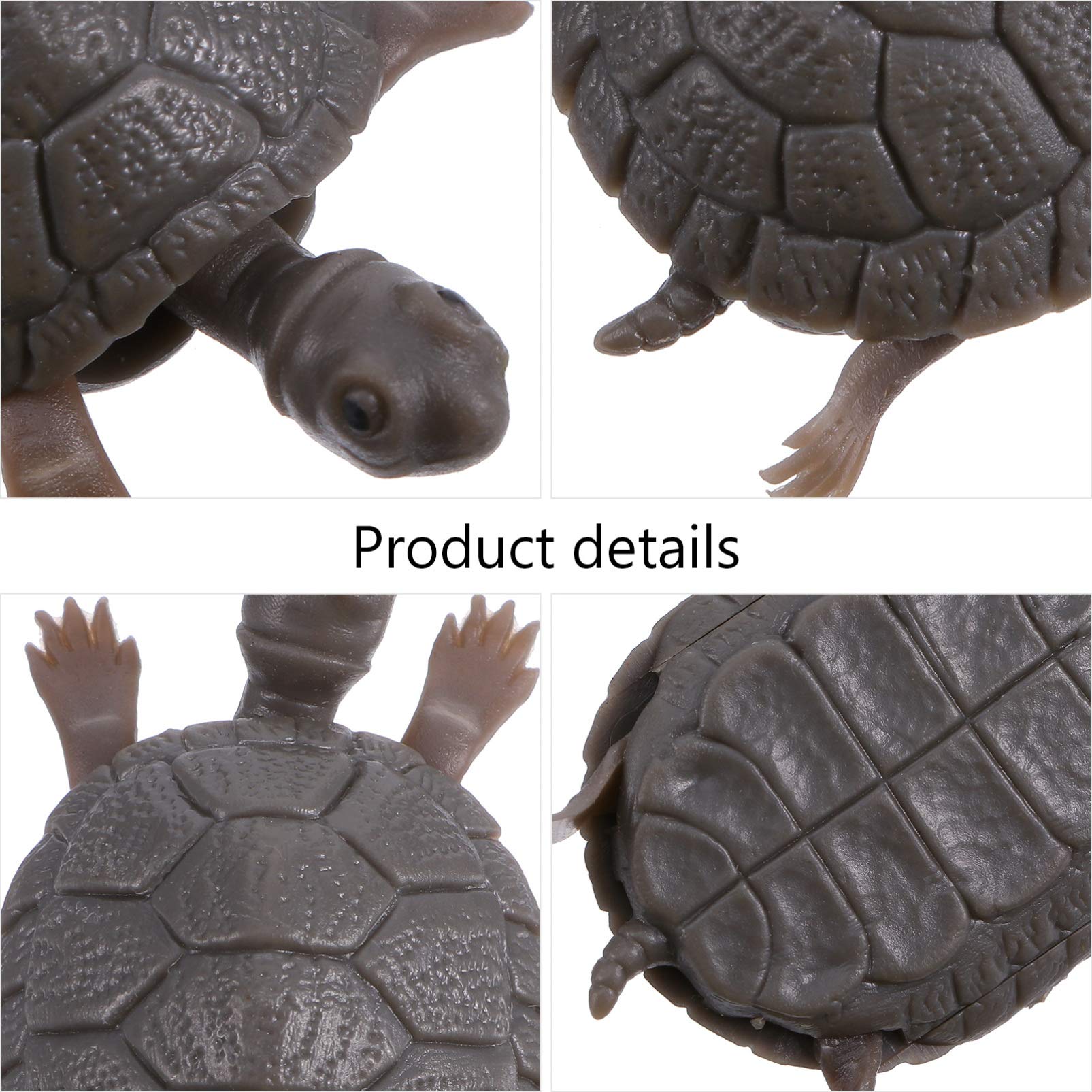 Balacoo 3pcs Plastic Turtle Figurines for Aquarium Decor - Fish Tank Landscape Ornament