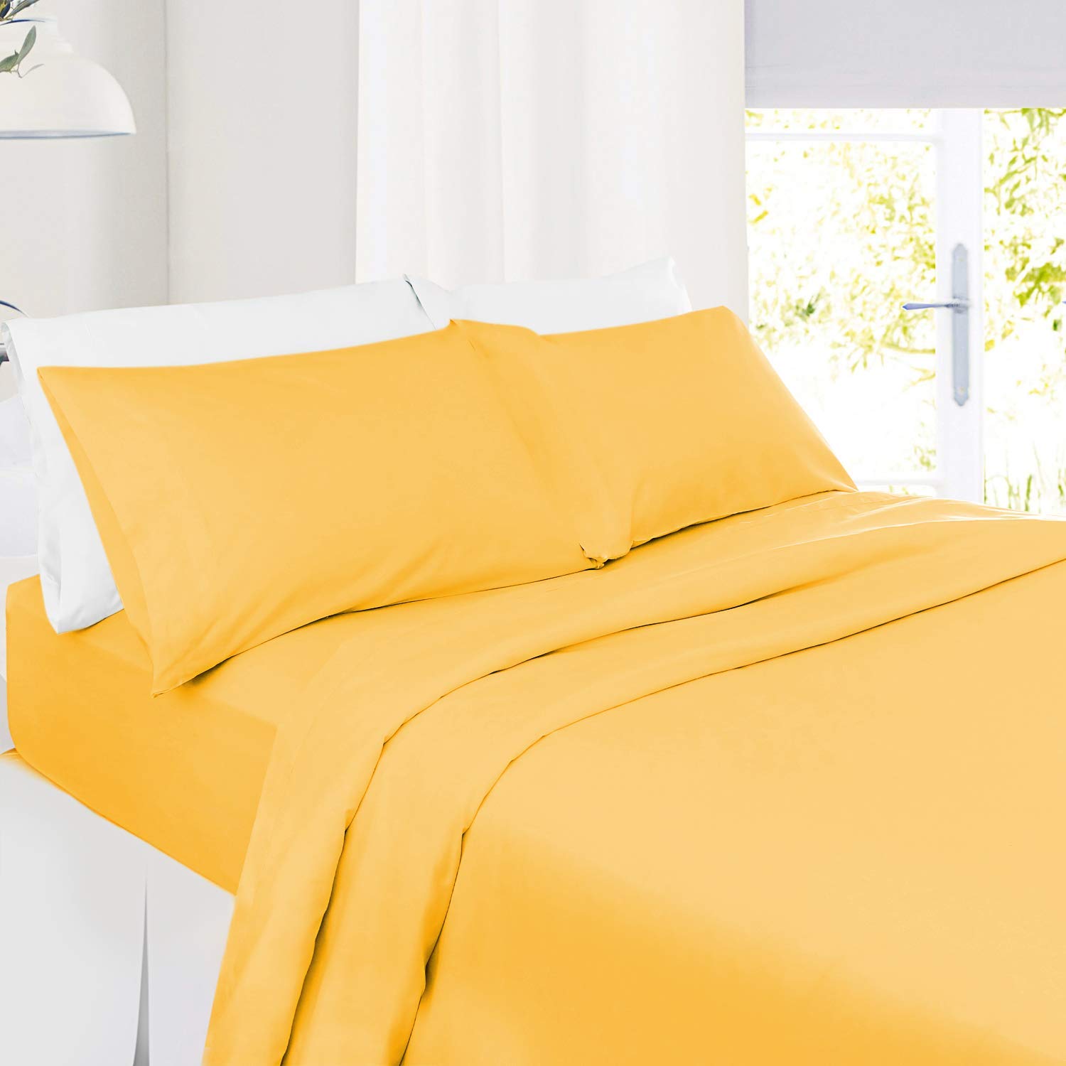 4-Piece Twin Sheet Set - 800 Thread Count 100% Ultra-Soft Cotton Bed Sheets with Extra Long Staple Cotton - Deep Pocket Fits Mattress Up to 14