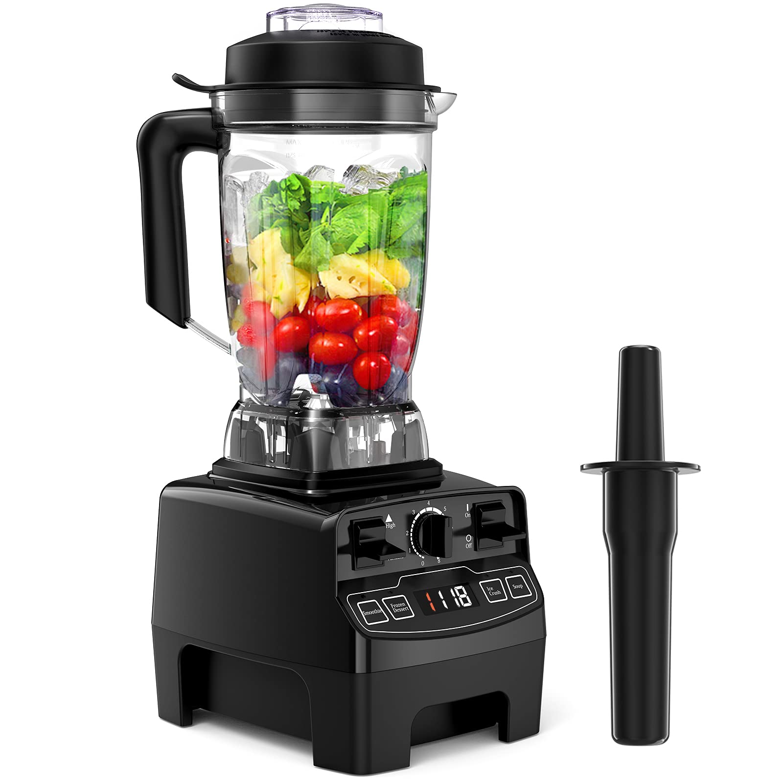 **1450W Professional Blender - 8-Speed Adjustable, 2L BPA-Free Tritan Container, 4 Preset Programs for Smoothies, Ice Crushing, Desserts & Soup - 33000 RPM High-Speed Blender - Perfect for Home Kitchens, Restaurants & Healthy Smoothie Lovers**
