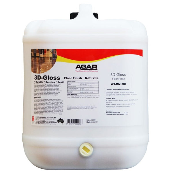 Premium Agar 3D Gloss Floor Polish & Sealer - High Shine Protective Coating for Hardwood, Tile & Laminate Floors - Ideal for Home, Office & Commercial Spaces