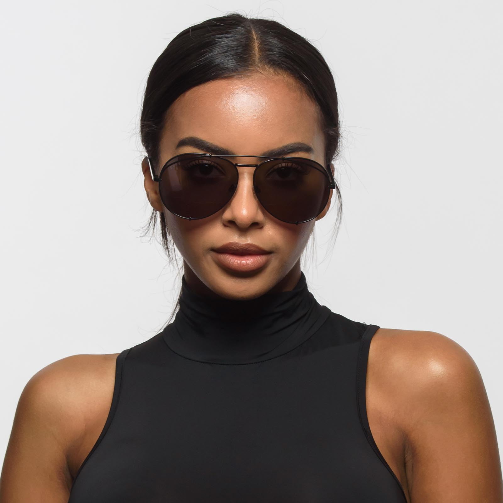 DIFF Koko Designer Oversized Aviator Sunglasses for Men & Women - UV400 Protection - Fashionable & Durable for Outdoor Activities, Beach, Driving & Travel