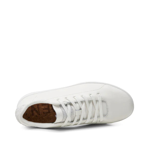 JANE Leather Runners - White Women's Fashion Sneakers for Casual Wear & Everyday Comfort
