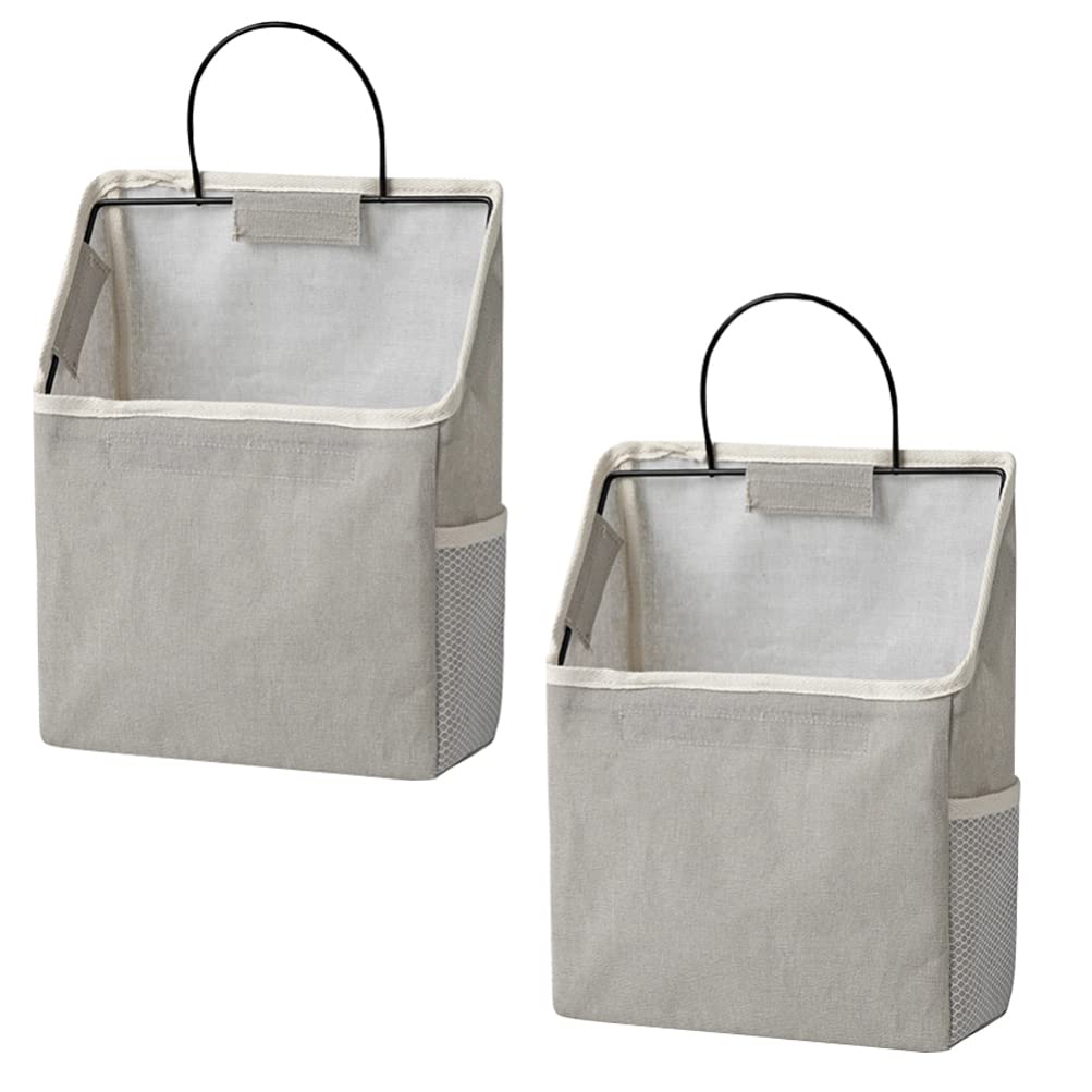 Zerodeko 2-Pack Wall Mounted Hanging Organizer - Over The Door Shoe Storage Bag with Multiple Pockets, Foldable Canvas Shelf for Closet, Bedroom & Bathroom Organization | Perfect for Shoes, Toys, Accessories & Sundries