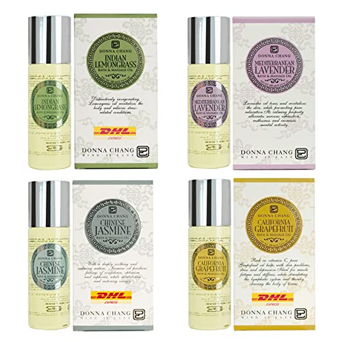 Premium DHL Donna Chang Chinese Jasmine Bath & Massage Oil 100ml - Nourishing, Rejuvenating & Moisturizing for Smoother Skin | Aromatherapy, Spa & Relaxation Gift Set | Free Tomato Facial Mask Included
