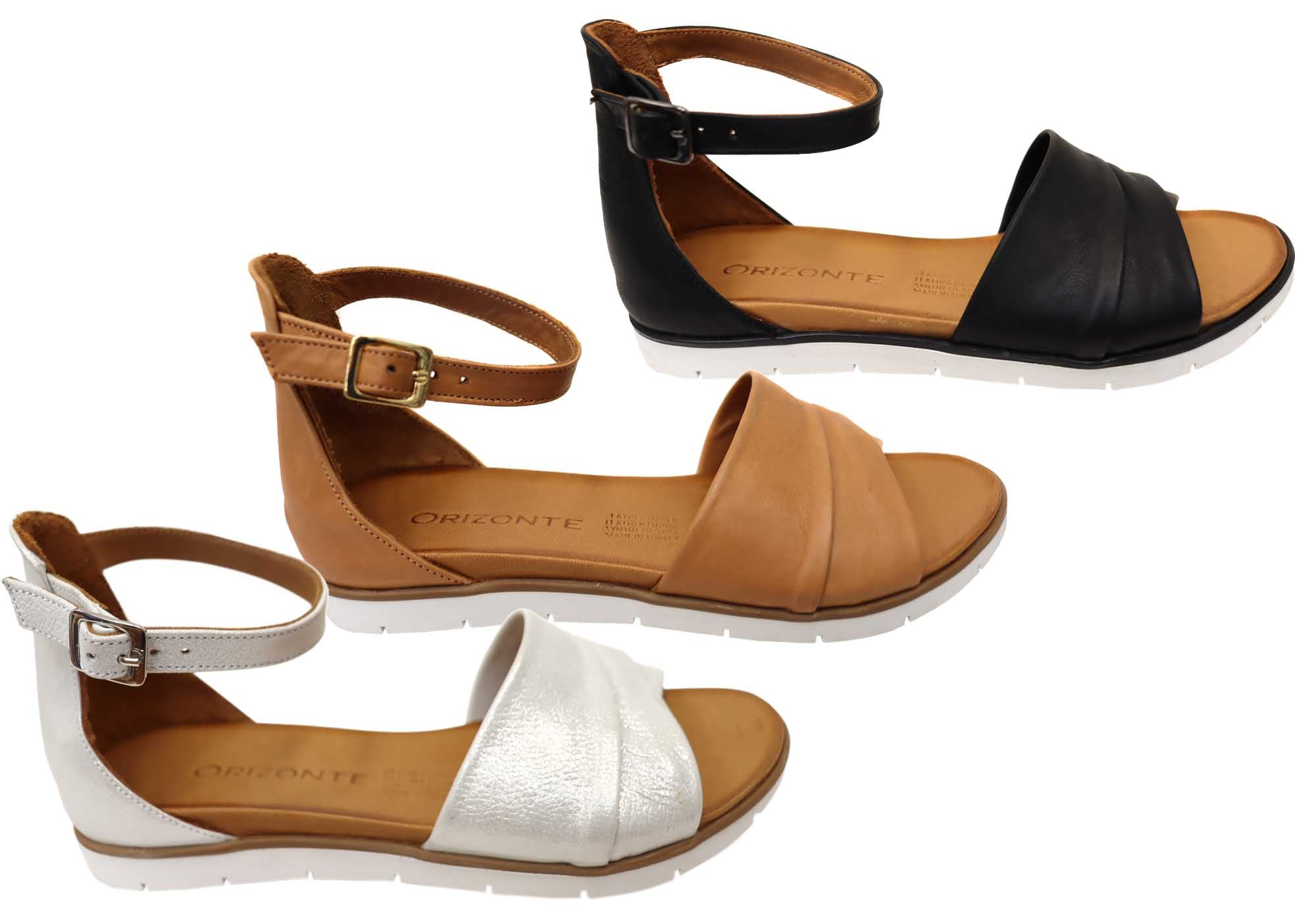 Orizonte Kasper Women's Comfortable European Leather Sandals - Stylish Summer Walking Shoes for Beach, Vacation & Casual Outings