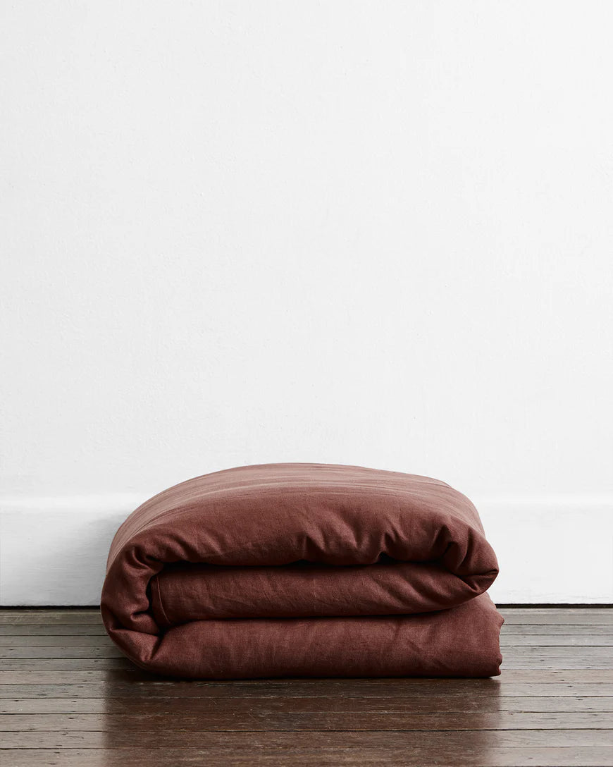 Organic Cacao & Lagoon Bedding Set - 100% Cotton Soft Luxury Sheets & Duvet Cover - Perfect for Master Bedroom, Guest Room & Vacation Homes - Breathable & Hypoallergenic Bed Linens for All Seasons