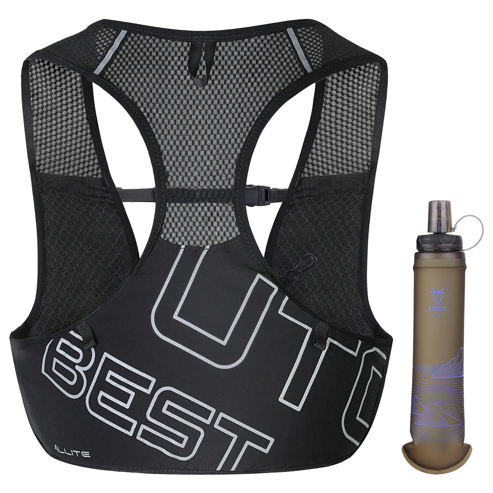 UTOBEST UTR112 Ultra Lightweight Hydration Pack - Breathable Trail Running Vest for Marathon, Cycling & Hiking - Perfect for Outdoor Adventures & Long-Distance Sports