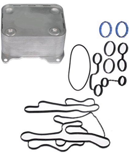APDTY 015369 Diesel Engine Oil Cooler Replacement for Ford 8C3C-6A642-A, 8C3Z-6A642-A | Compatible with Ford Trucks & Heavy-Duty Vehicles | Improves Engine Cooling & Performance