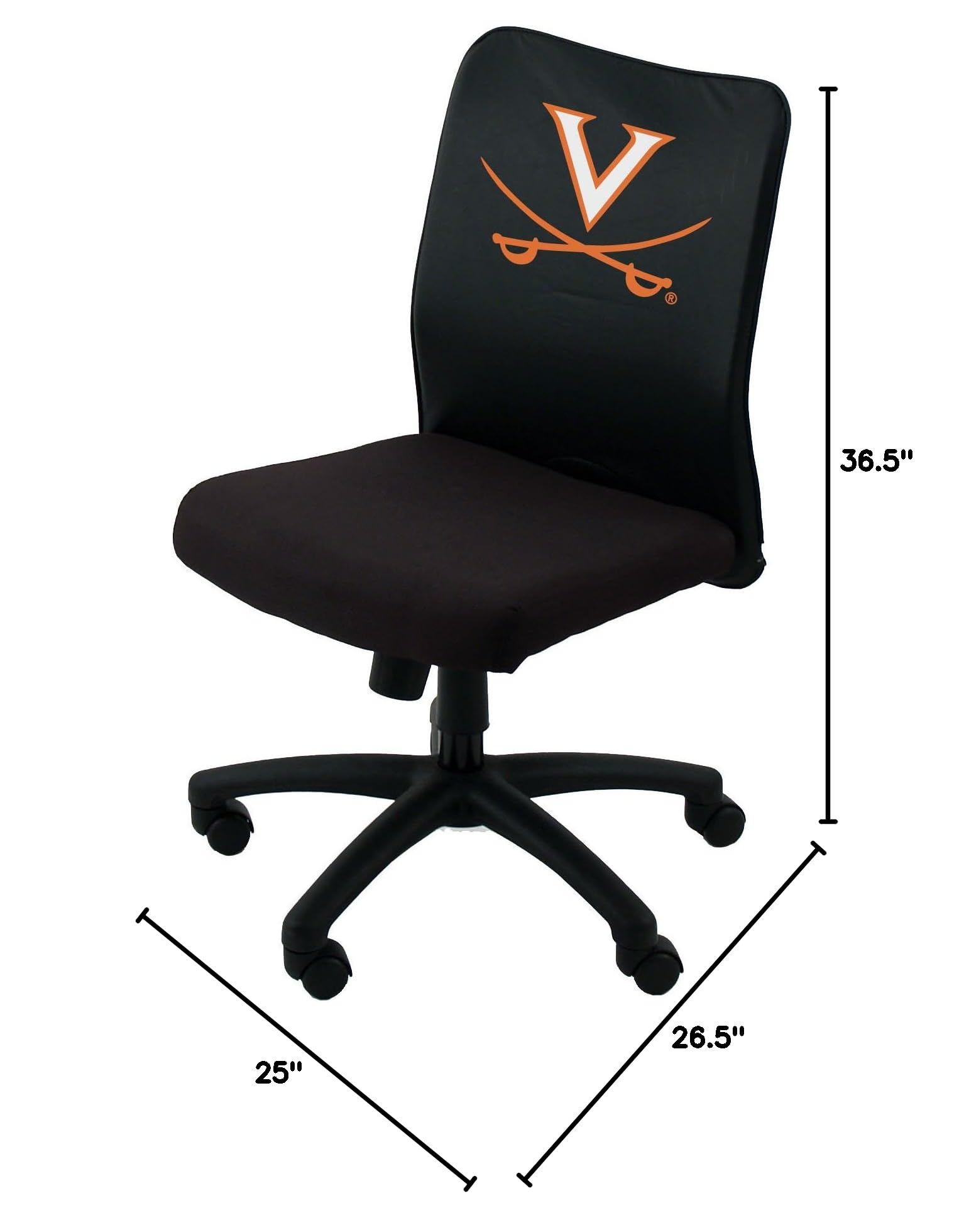 Virginia Cavaliers NCAA Officially Licensed Office Chair - Comfortable Ergonomic Desk Chair for Fans, Home & Office Use