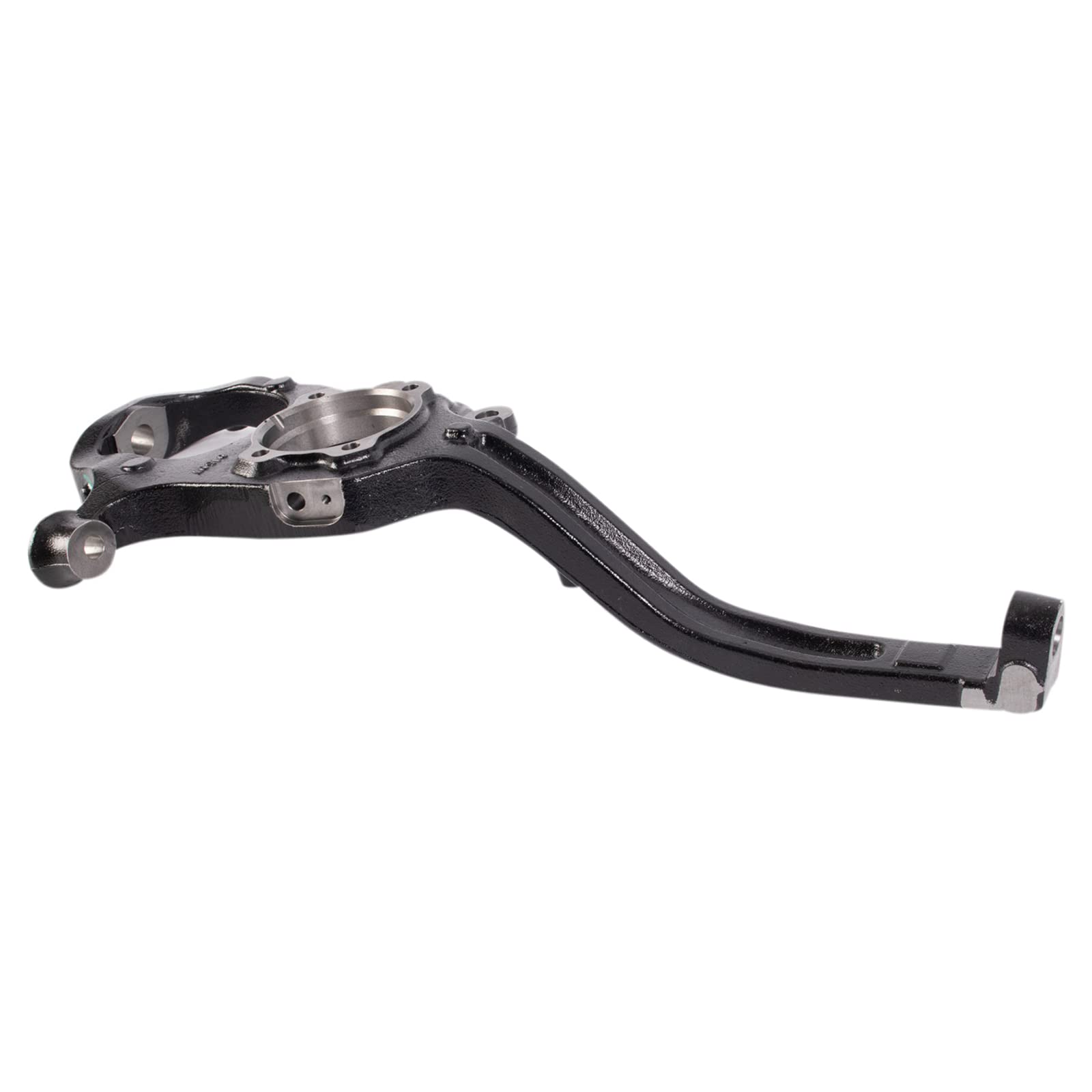TRQ Front Left Steering Knuckle - Black - Compatible with 2012-2014 Chrysler 300 & Dodge Charger - Perfect for Suspension Repair & Wheel Alignment