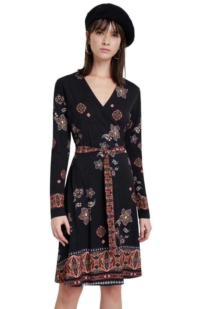 Desigual Women's Long Sleeve Dress - Elegant Floral Print Party & Office Wear for Women