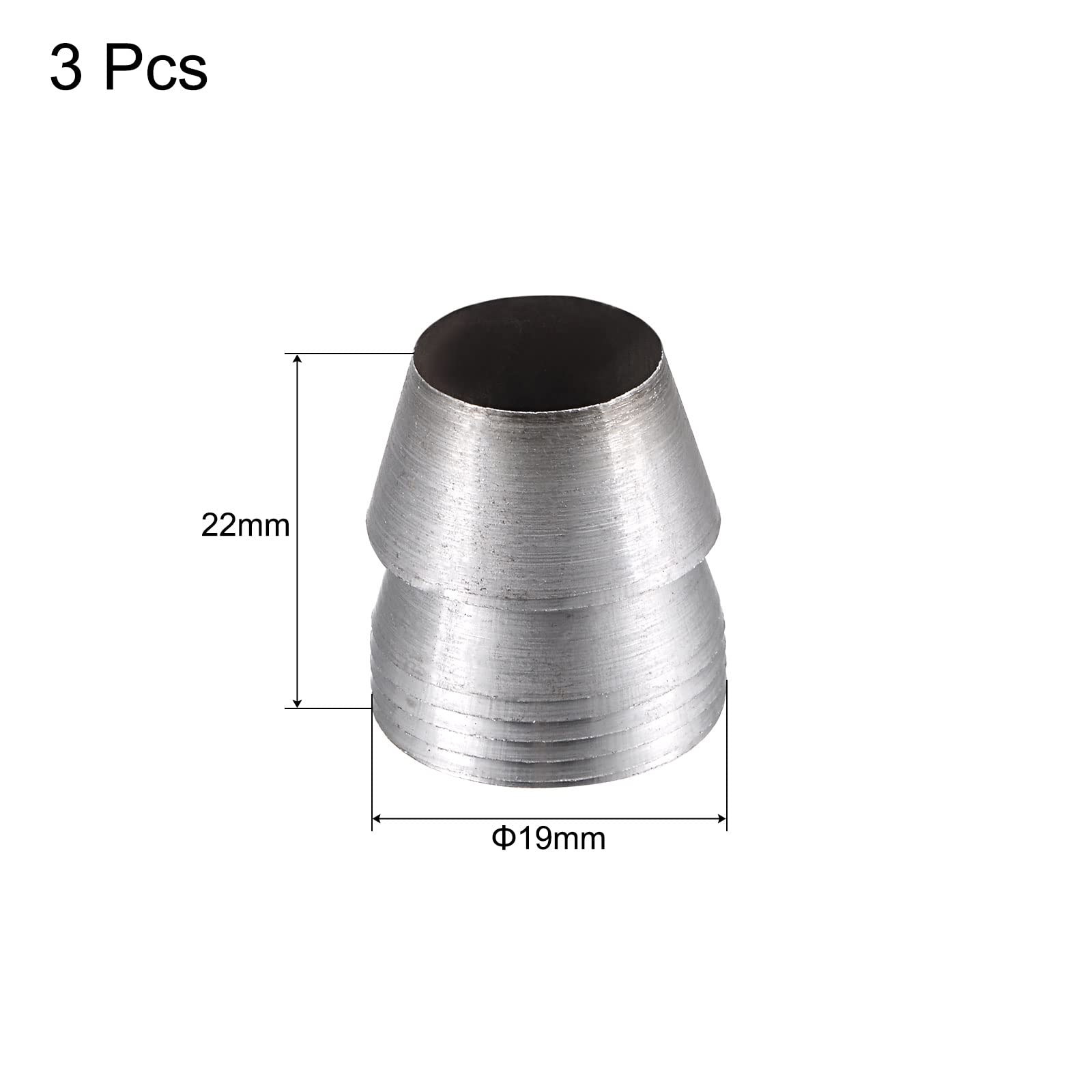 uxcell 3Pcs 19mm Round Steel Handle Wedges for Axe, Claw Hammer & Sledge Hammer Replacement - Perfect for Woodworking, Camping & Tool Maintenance