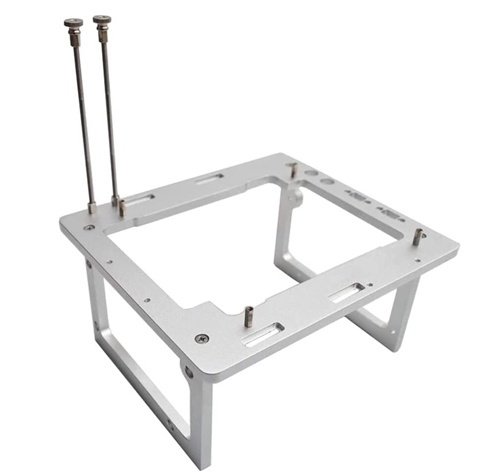 Open Air ITX PC Frame - Aluminum HTPC Case for Water Cooling & Overclocking, DIY Test Bench with Graphics Card Support | Perfect for Gaming Rigs & Custom PC Builds