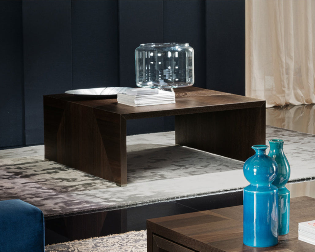 Modern ALF ACCADEMIA Square Coffee Table - Stylish Living Room Centerpiece for Home & Office Decor | Perfect for Lounge, Reception & Waiting Areas