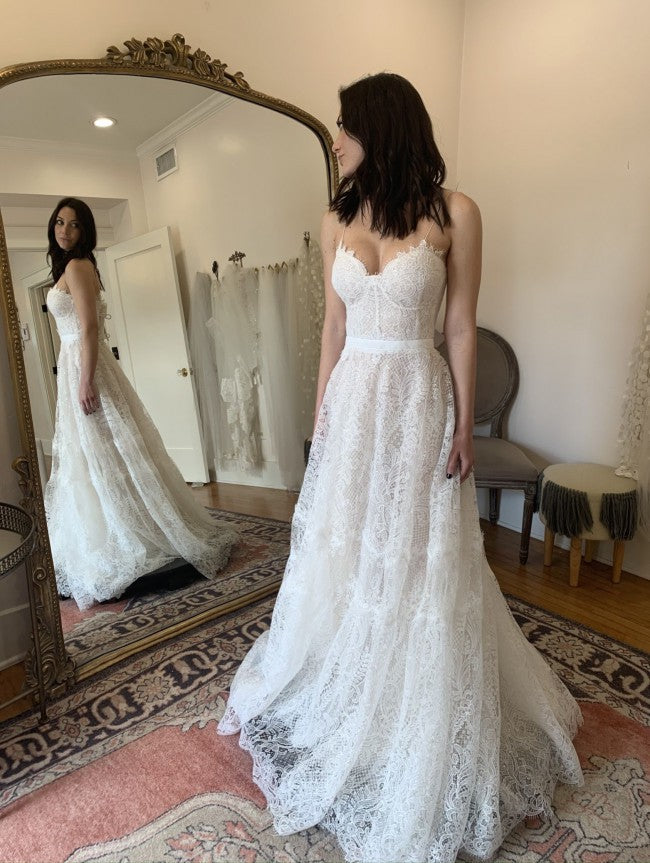BHLDN Costarellos Calla Gown - Elegant Wedding Dress for Brides & Formal Events | Perfect for Beach, Church & Ballroom Ceremonies