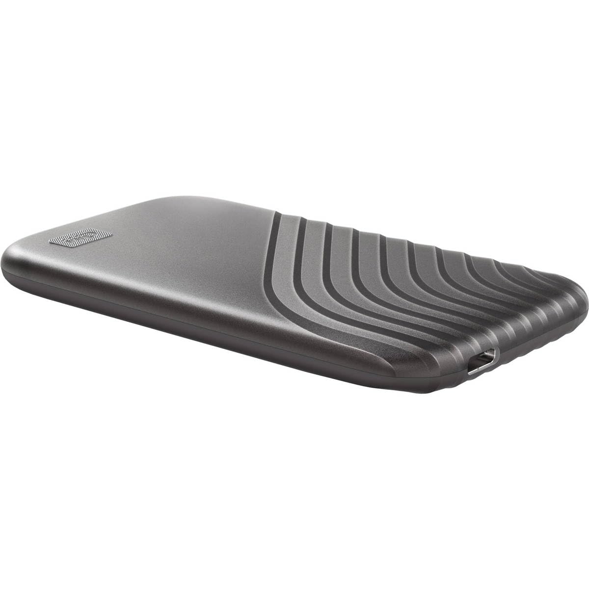 Western Digital 4TB My Passport SSD Portable External Hard Drive - Ultra Fast 1050MB/s USB 3.2 Gen 2 & USB-C Compatible (USB-A Adapter Included) - Sleek Grey Design for Mac, PC, Laptop, Gaming & Photo/Video Storage