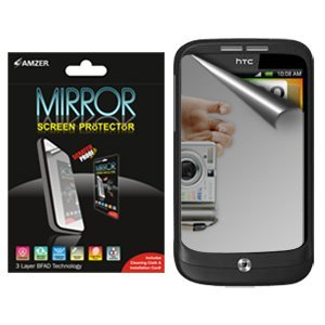 Amzer HD Clear Mirror Screen Protector for HTC Wildfire - Anti-Scratch, Bubble-Free Protection with Microfiber Cleaning Cloth - Perfect for Work, Travel & Everyday Use