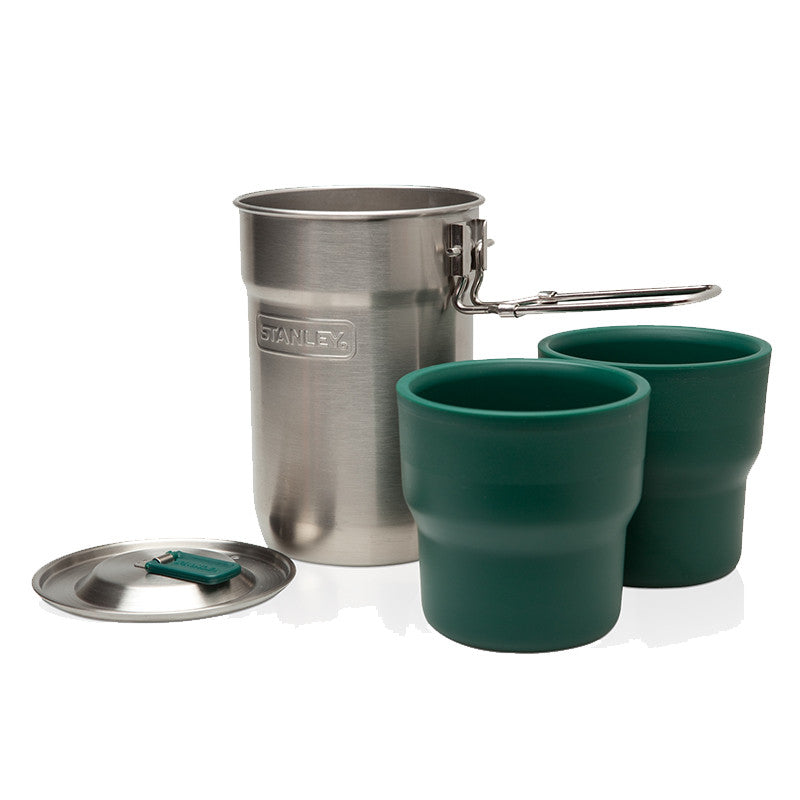 Stanley Adventure Camp Cook Set 0.7L - Lightweight Stainless Steel Pot with Lid for Backpacking, Hiking & Outdoor Cooking | Perfect for Camping, Picnics & Survival Gear