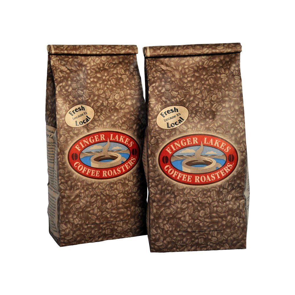 Finger Lakes Coffee Roasters Canandaigua Blend Ground Coffee - 16 oz (Pack of 2) | Premium Medium Roast for Home Brewing, Office & Camping