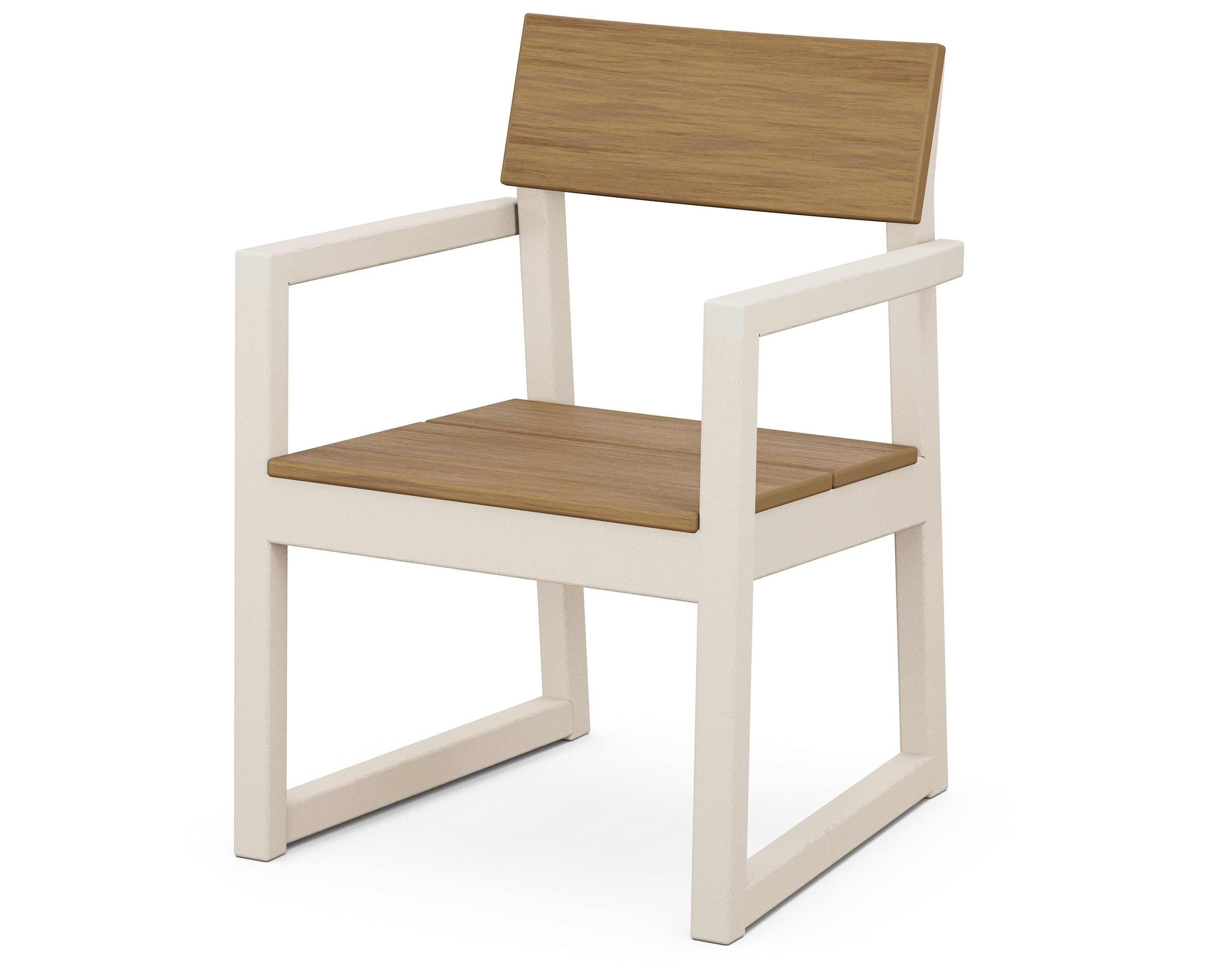 POLYWOOD EDGE Dining Arm Chair – Weather-Resistant Outdoor & Indoor Dining Chair for Patio, Deck, or Kitchen – Durable & Comfortable Seating Solution