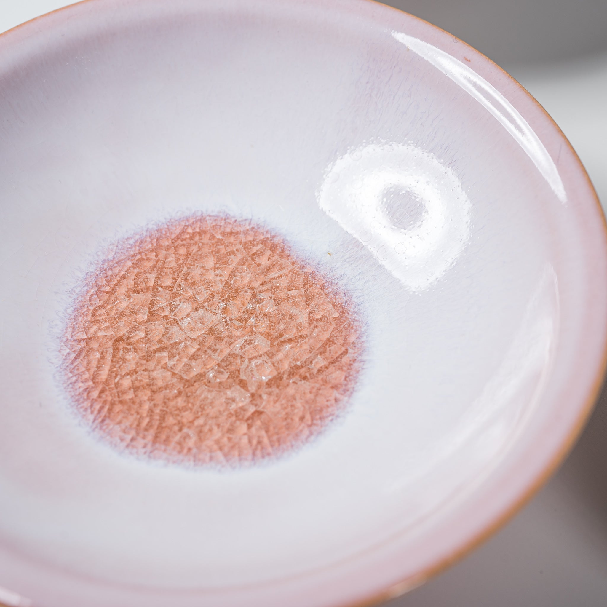 Tenryu Kiln Hagi Ware Small Plate 12cm Milky Pink - Japanese Ceramic Dish for Sushi, Desserts & Home Decor