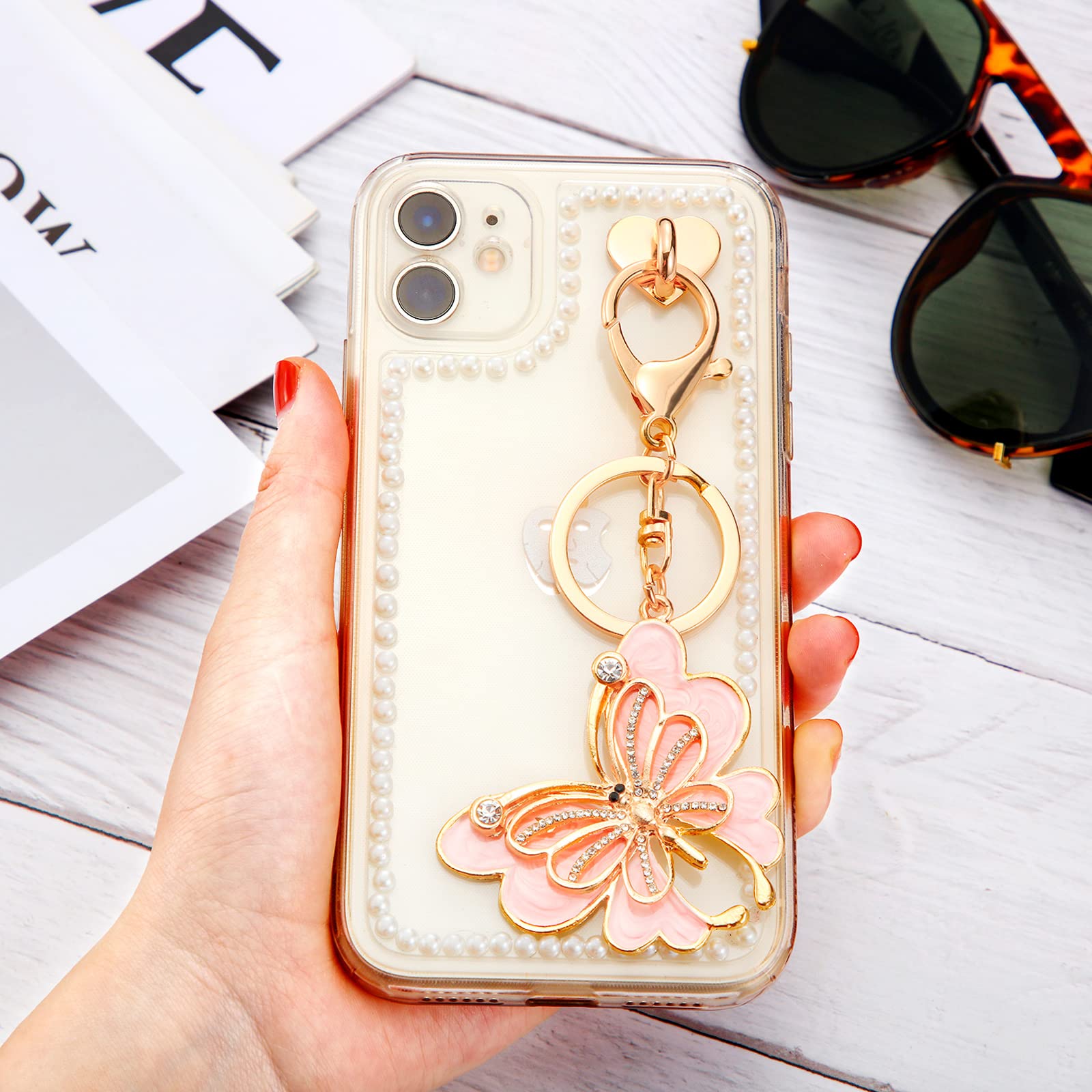 8 Pcs Metal Phone Finger Ring Holder with Adhesive - Heart Grip Stand & Hook for DIY Hanging - Perfect for iPhone, Samsung & Smartphone Accessories (Ideal for Commuting, Gaming & One-Hand Use)