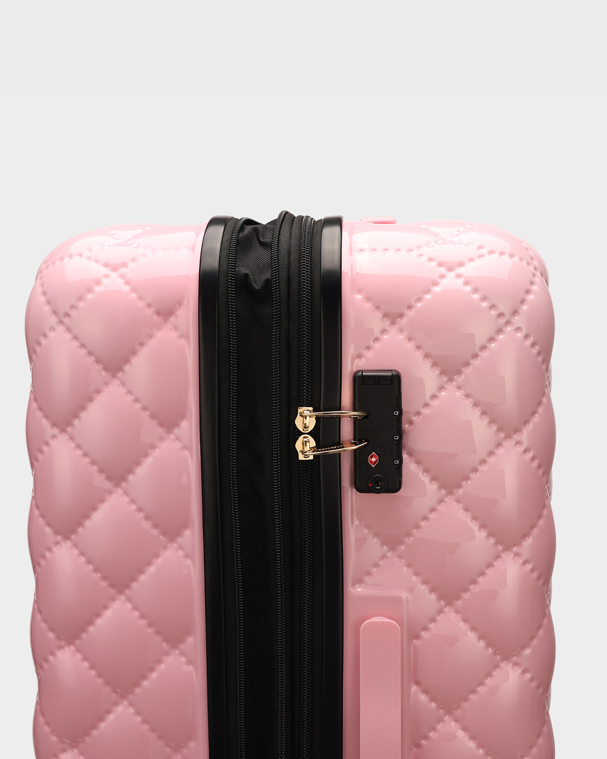Pink Diamond 3-Piece Luggage Set with Spinner Wheels - Lightweight Hardshell Suitcase for Women Travel, Business Trips & Family Vacations
