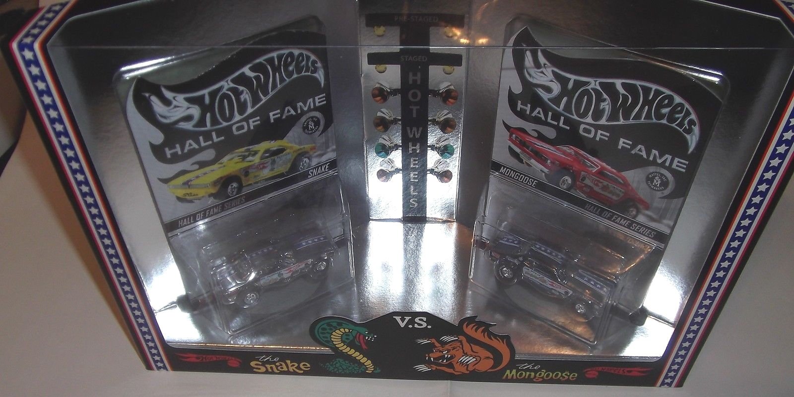 Hot Wheels RedLine Club Limited Edition 05506/10000 - The Snake vs The Mongoose Funny Car Set (Tom McEwen & Don Prudhomme) | Collectible Die-Cast Cars for Display & Racing Fun