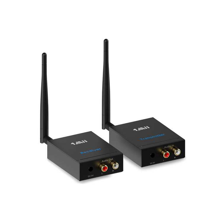 1Mii RT5066 Wireless 2.4GHz Audio Transmitter and Receiver Set - High-Quality Wireless Audio System for Home Theater, Gaming, and TV Streaming