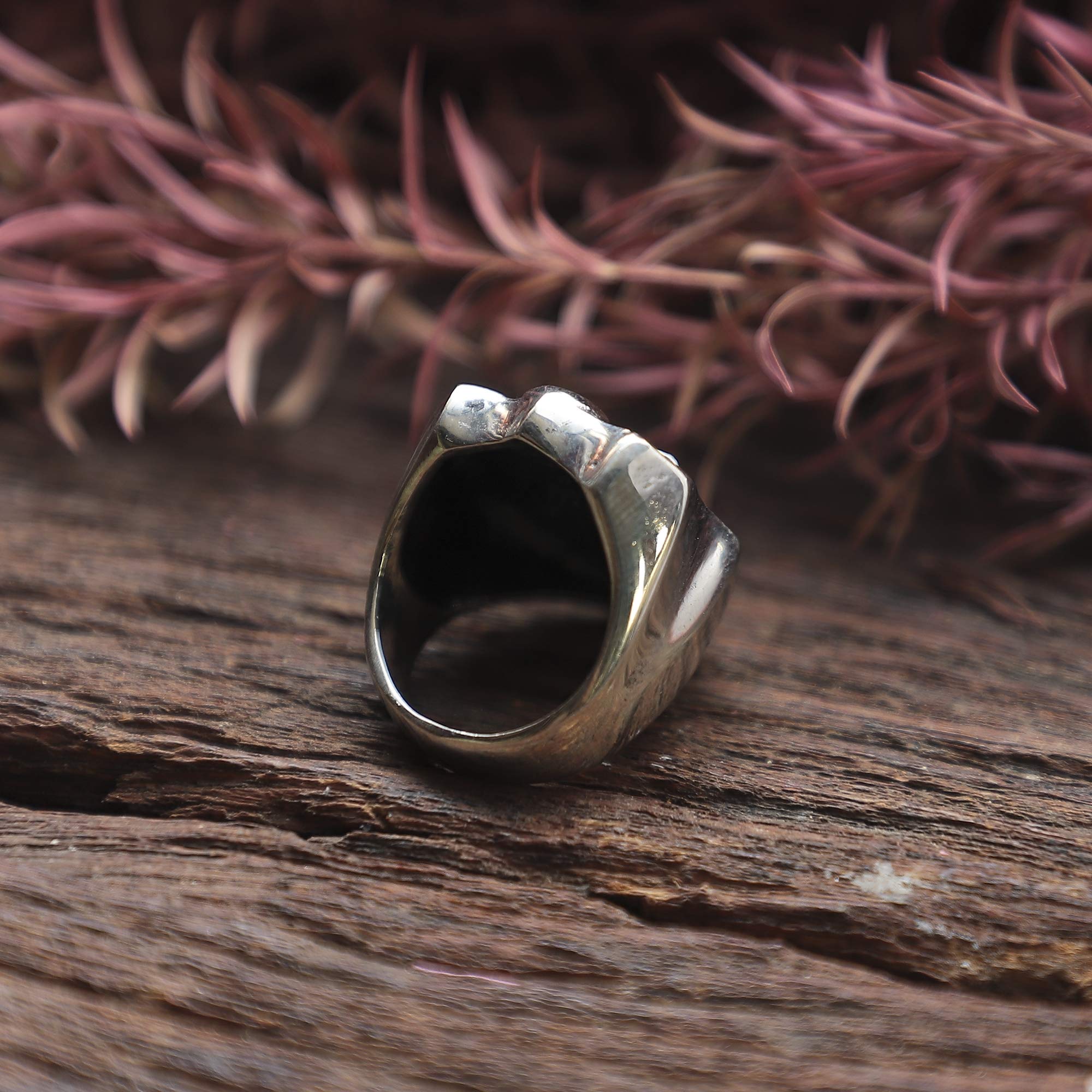 925 Sterling Silver Egyptian Ankh Ring with Anubis - Vintage Gothic Boho Handmade Jewelry for Bikers, Spiritual Seekers & Unique Fashion Lovers - Perfect for Daily Wear, Gift Giving & Occult Symbol Enthusiasts