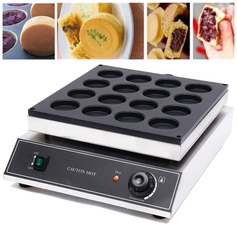 Commercial Electric Red Bean Cake Maker Machine - 1700W, 110V, Nonstick & Oil-Free for Healthy Baking | Perfect for Bakeries, Cafes, and Home Kitchens