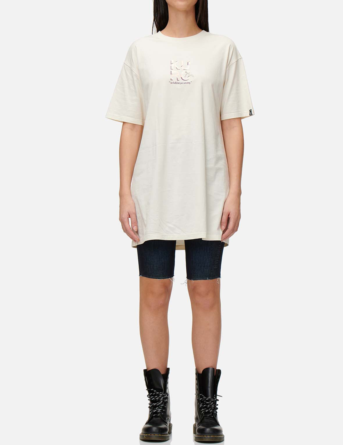 Ukiyo E Infused Logo Print Oversized T-Shirt for Men & Women - Trendy Streetwear, Casual Comfort, Perfect for Urban Fashion & Everyday Wear