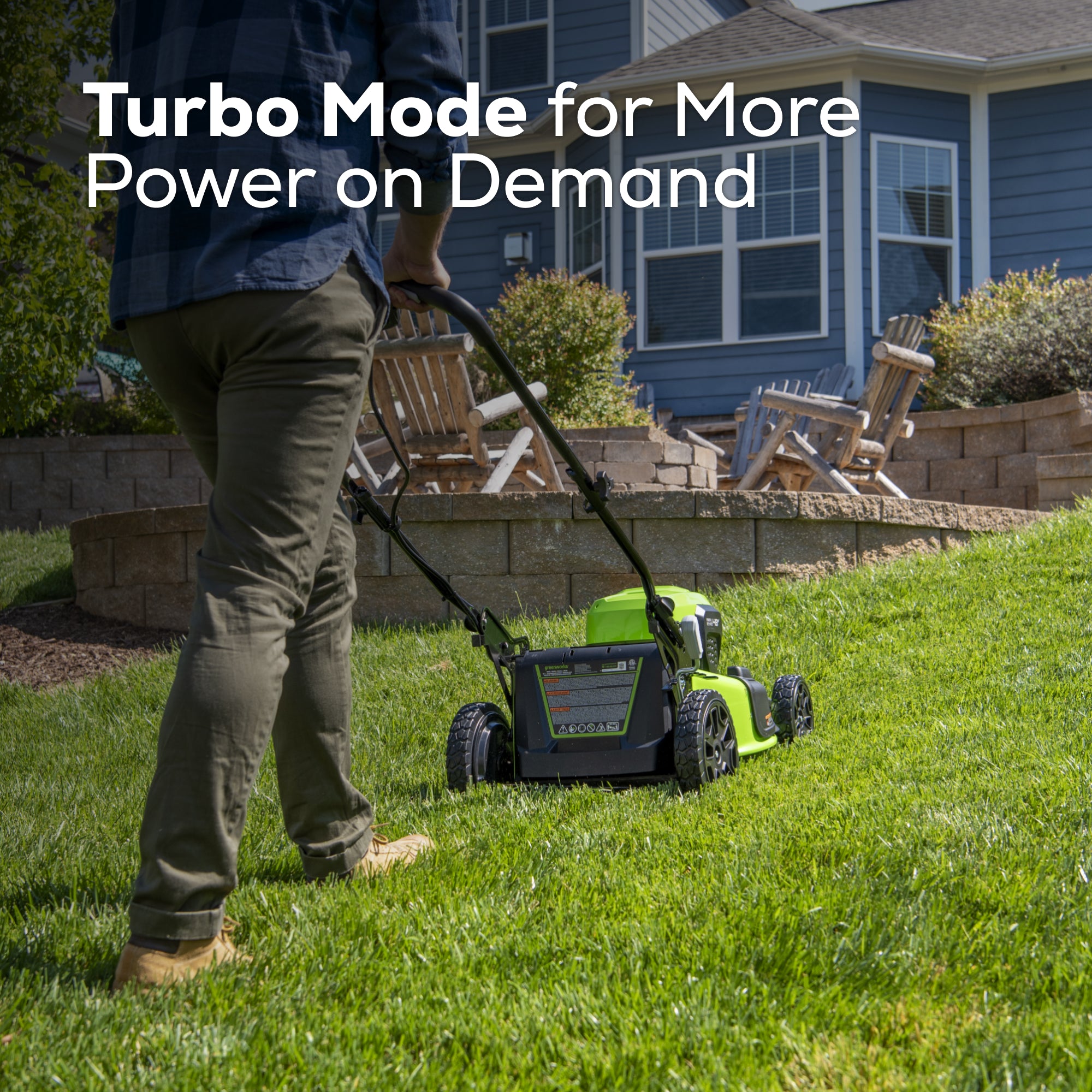 48V (2x24V) 20-Inch Cordless Battery Push Lawn Mower 3-Piece Combo Kit with (2) 4.0Ah USB Batteries, (1) 2.0Ah Battery, (1) Dual Port Fast Charger & (1) Charger - Perfect for Medium to Large Yards, Quiet & Eco-Friendly Lawn Care