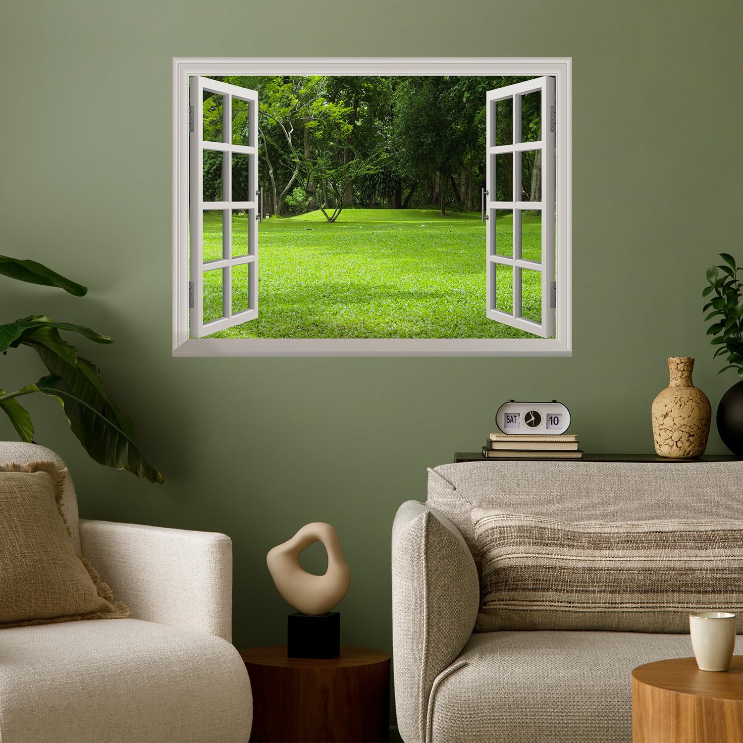 Wall26 Removable Wall Sticker - Garden Green Grass Mural | 36