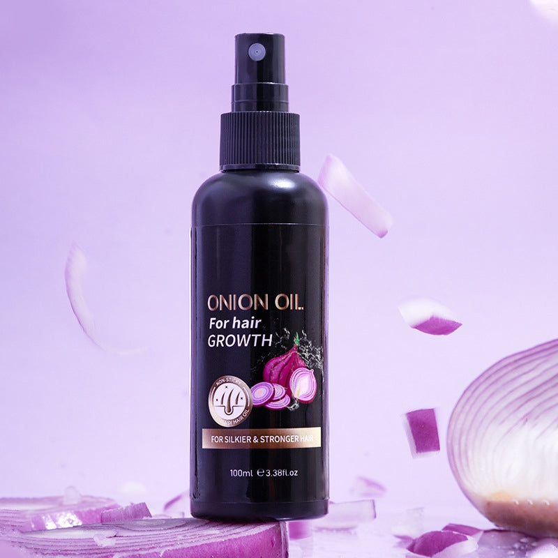 100ml Onion Hair Growth Essential Oil for Thicker & Stronger Hair - Promotes Scalp Health & Reduces Hair Loss - Perfect for Daily Hair Care Routine & Natural Treatment