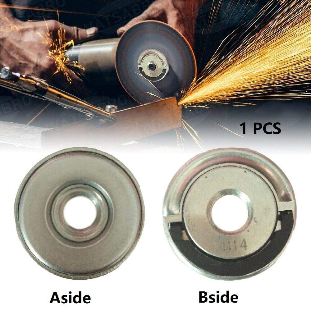 Durable M14 Quick Change Locking Flange Nut Replacement Part for M.C Tool Oscillating Angle Grinder - Perfect for DIY Projects, Metal Cutting, and Woodworking Accessories