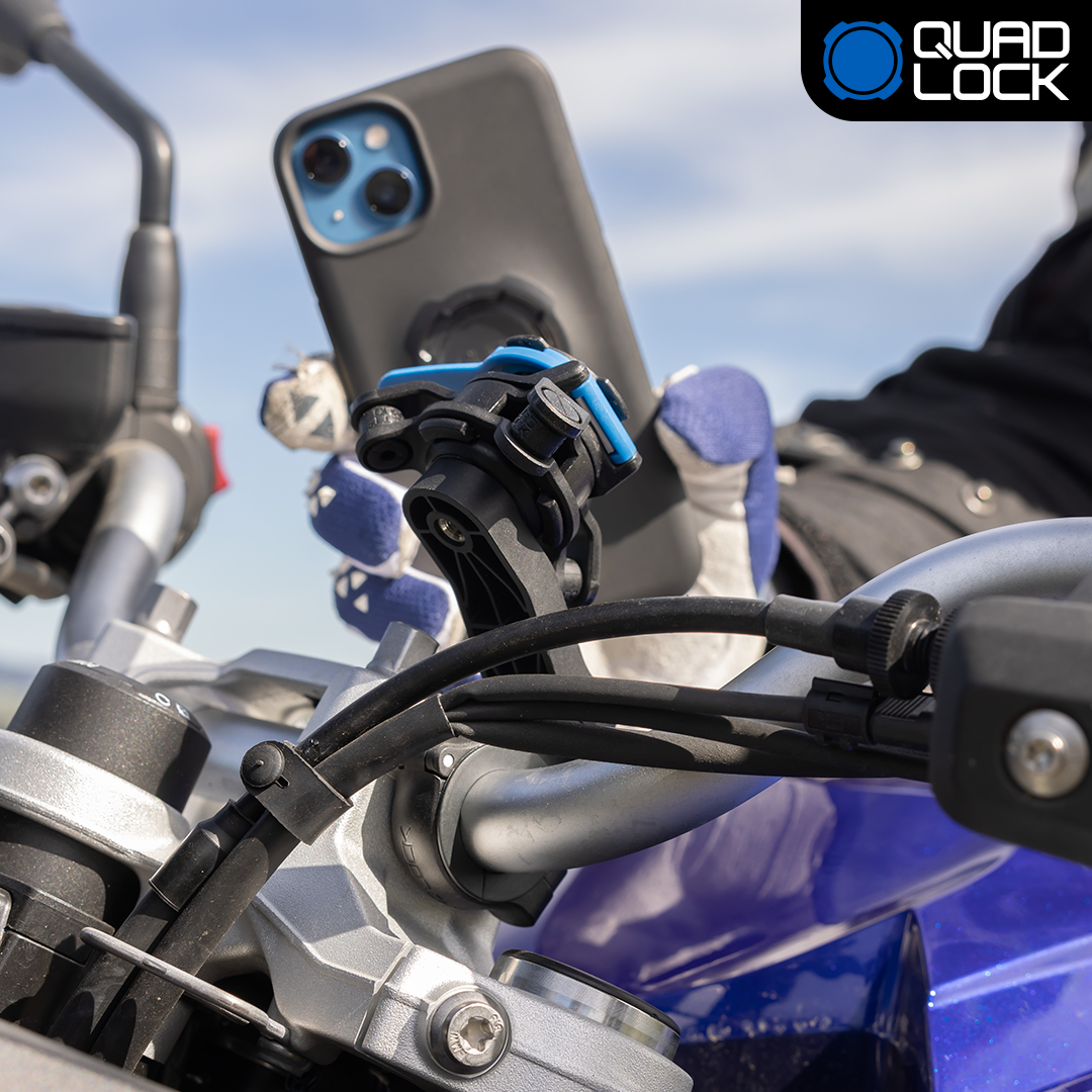Universal Motorcycle Handlebar Mount for Phone & GPS - Durable & Adjustable - Perfect for Adventure Riding, Commuting & Off-Road Navigation