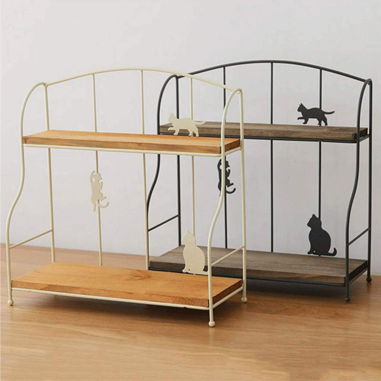 Double Desk Shelf & Bookshelf Organizer - Office Storage Rack for Cosmetics, Books & Decor | Space-Saving Dorm Room & Home Office Solution