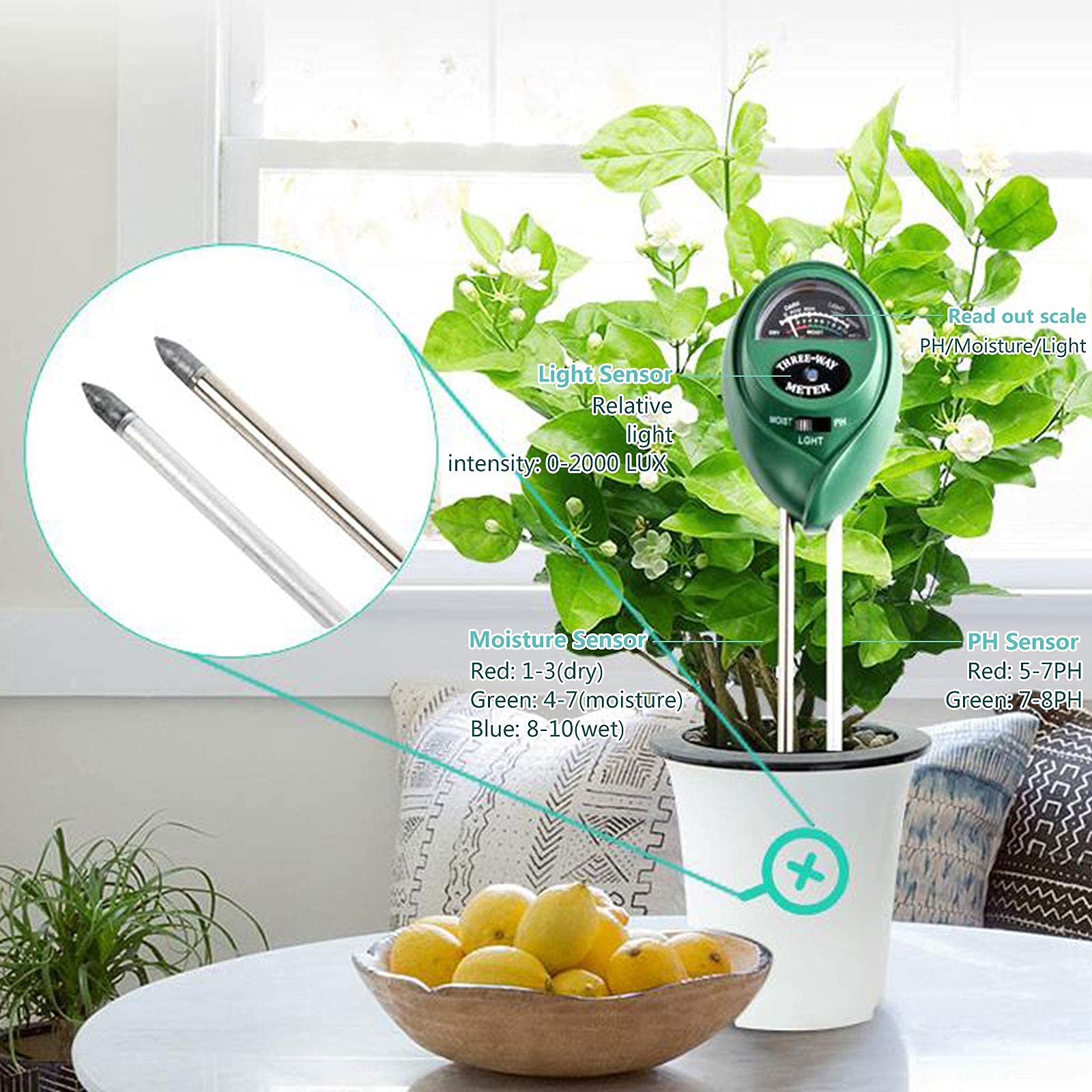 28-Piece CZX Heavy Duty Garden Tool Set with 3-in-1 Soil Moisture Meter, Aluminum Pruning Shears & Storage Bag - Perfect Gardening Gift for Men & Women - Ideal for Home Gardening, Landscaping & Outdoor Planting
