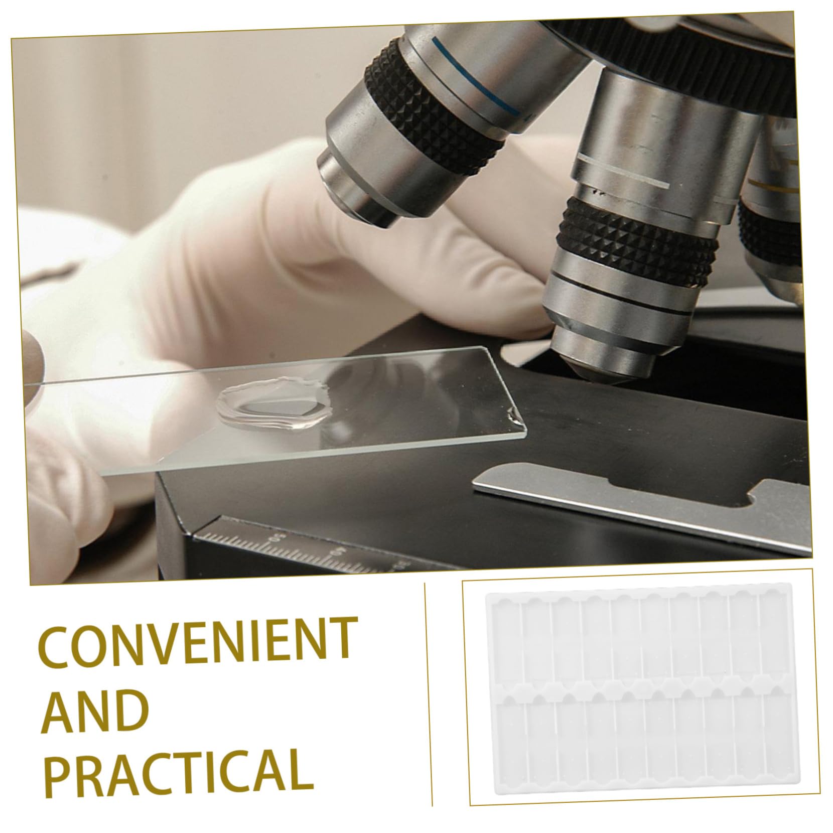 Gatuida Microscope Slide Drying Plate & Storage Tray - Scientific Slide Organizer Holder for Lab Use, Classroom Experiments, and Medical Research - Durable Slide Management Board for Easy Sample Organization