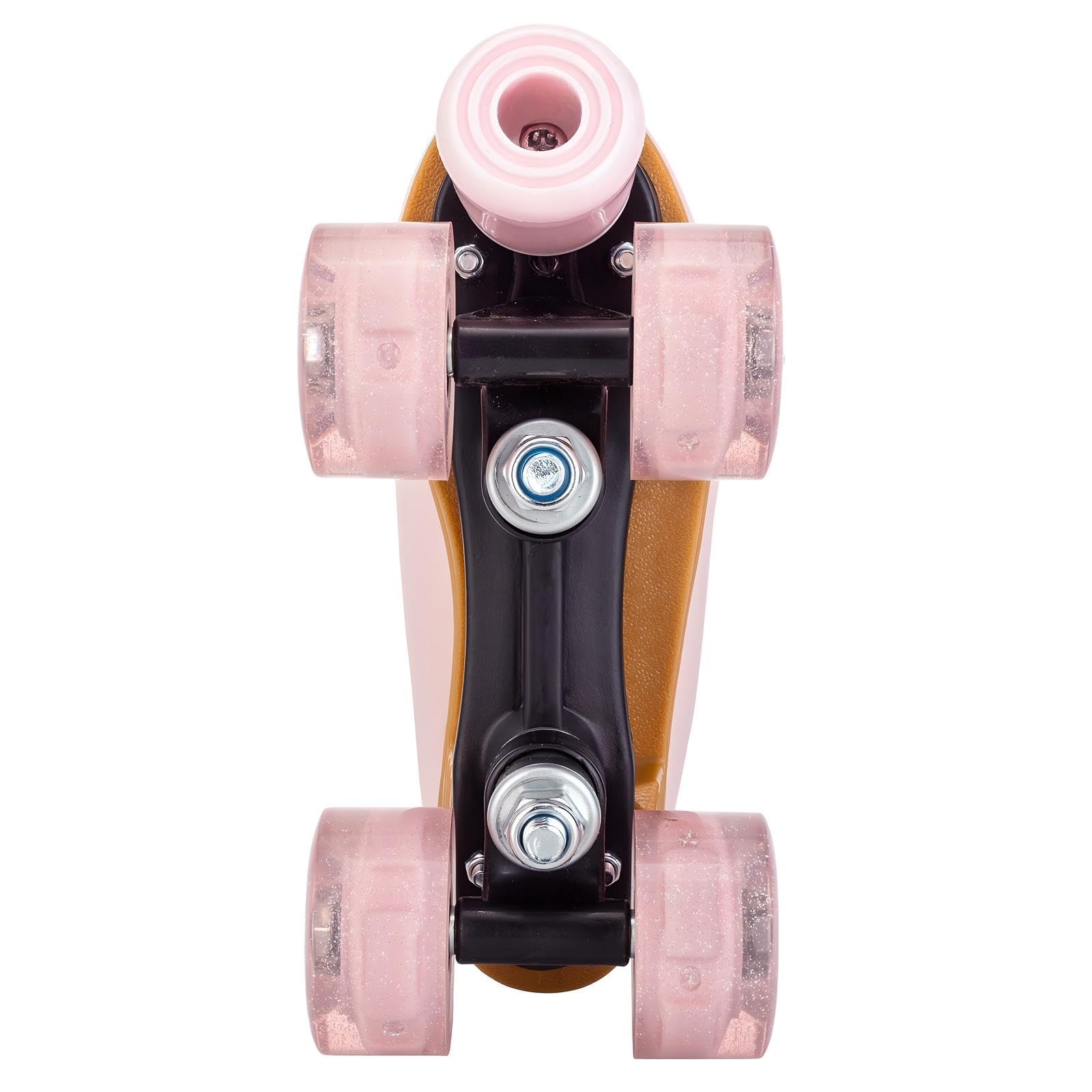 Best Light Up Roller Skates for Girls & Women - Cozy PU Leather Pink & Purple Roller Skates for Beginners Ages 8-12 | Indoor & Outdoor Skating, Birthday Gifts, Roller Rink & Park Fun