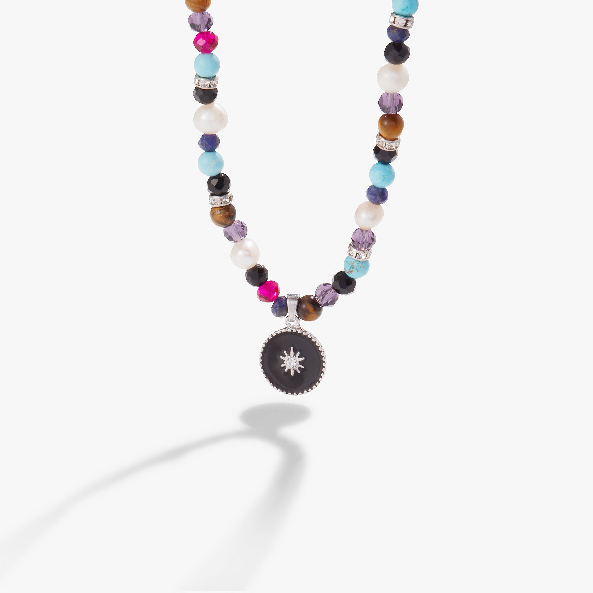 Celestial Beaded Necklace for Women - Elegant Starry Sky Crystal Jewelry - Perfect for Evening Parties, Weddings & Special Occasions