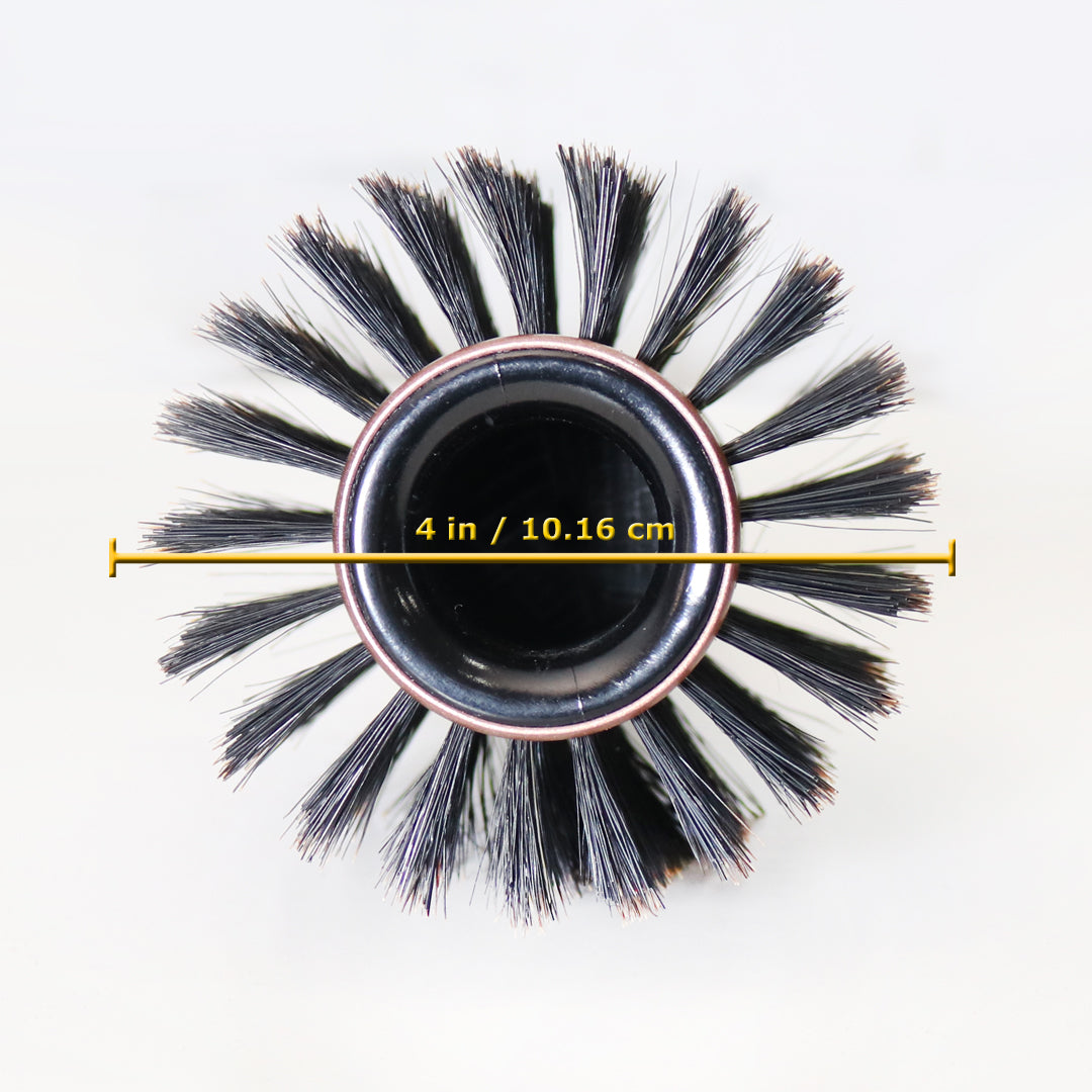 Phillips Brush 4 Tourmaline Monster Vent Round Boar & Ionic Nylon Bristles (LUXE TMV3) - Professional Hair Styling Brush for Smoothing & Volumizing - Perfect for Salons & Home Hair Care