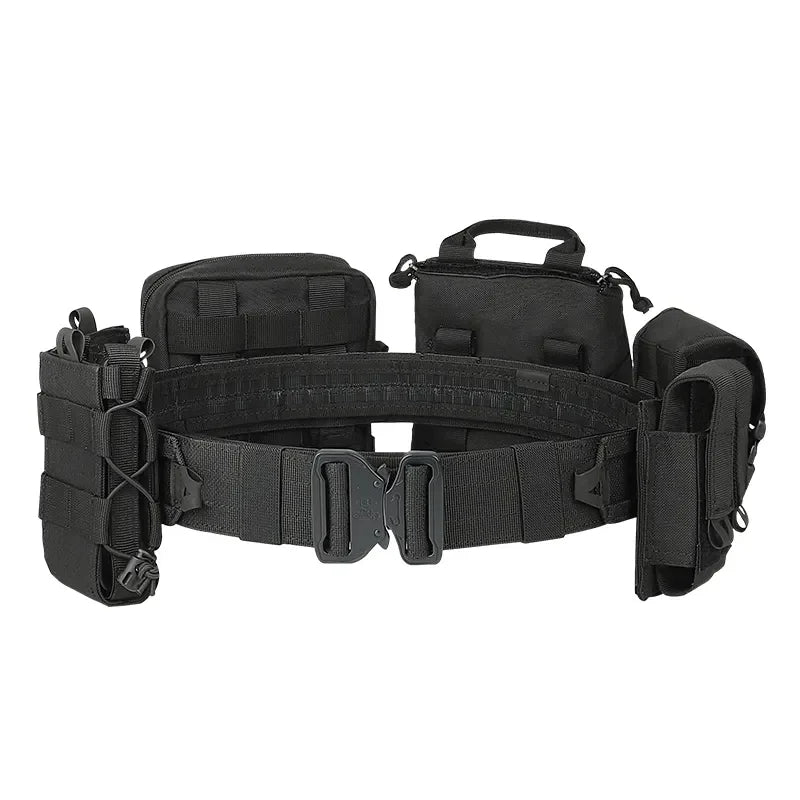 8-in-1 Tactical Waist Pack - Molle-Compatible Military Belt Bag with Utility Pouches for Outdoor Hiking, Hunting & Airsoft Adventures