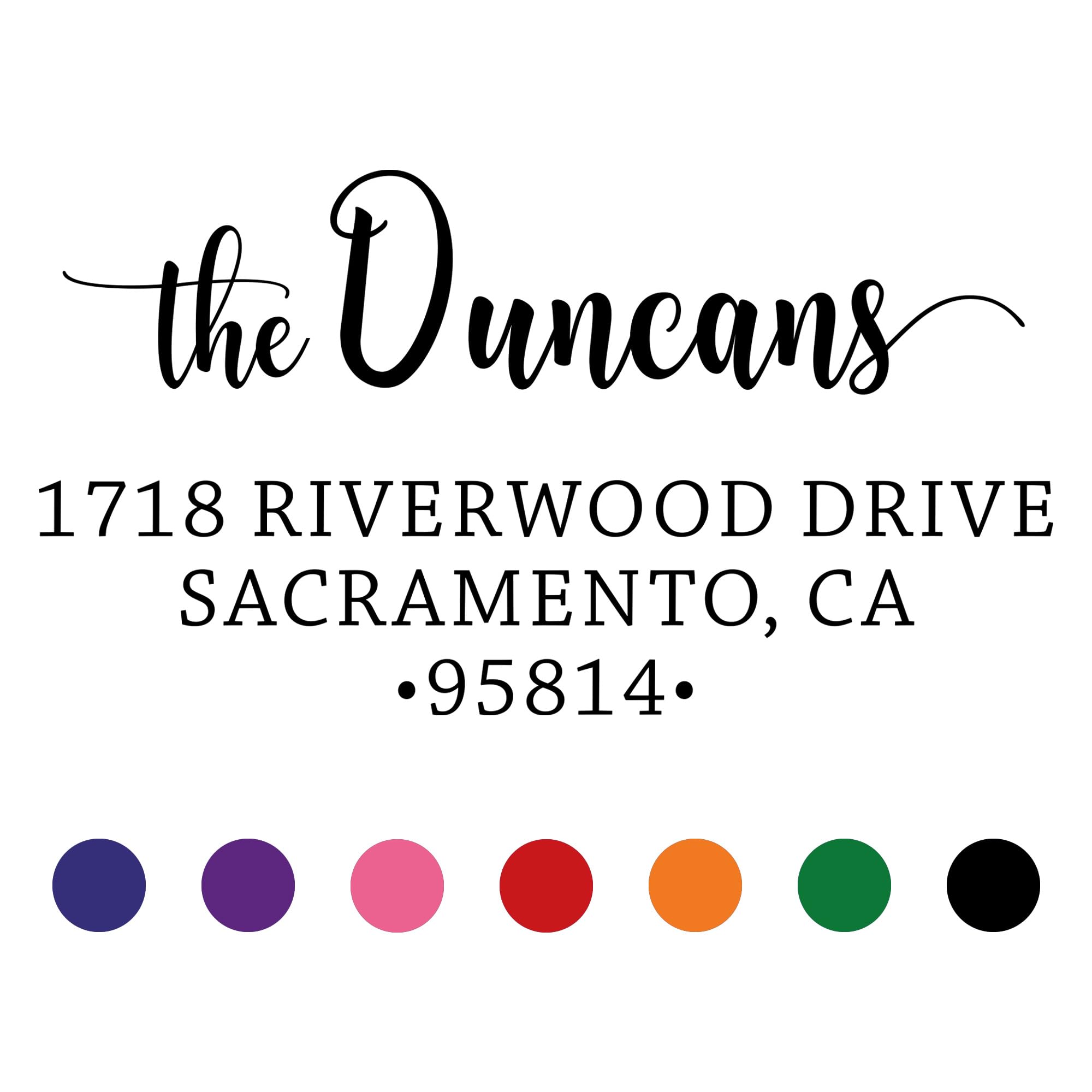 Personalized Self-Inking Address Stamp for Couples & Families | Custom Rubber Return Address Stamp for Envelopes, Mail & Invitations | Perfect for Wedding RSVPs, Holiday Cards & Business Correspondence (Xtra Wide Size)
